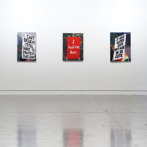 Kate Just’s ‘PROTEST SIGNS’ at Hugo Michell Gallery, 2022