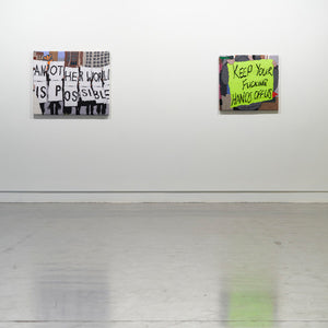 Kate Just’s ‘PROTEST SIGNS’ at Hugo Michell Gallery, 2022