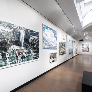 Clara Adolphs in the 'Adelaide Biennial of Australian Art: Inner Sanctum', at the Art Gallery of South Australia. Photo by Saul Steed