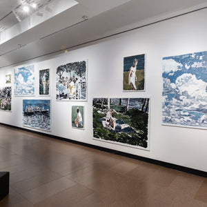 Clara Adolphs in the 'Adelaide Biennial of Australian Art: Inner Sanctum', at the Art Gallery of South Australia. Photo by Saul Steed