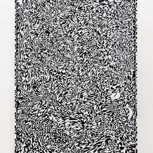 Hari Koutlakis, rhythms of spontaneity, 2026, acrylic on canvas, custom hand painted frame, 187 x 142 cm

