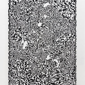 Hari Koutlakis, a heart's navigation, 2026, acrylic on canvas, custom hand painted frame, 187 x 142 cm