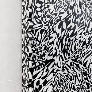 Hari Koutlakis, stillness in motion (detail), 2026, acrylic on canvas, custom hand painted frame, 187 x 142 cm