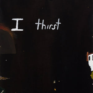 Richard Lewer, The Last Judgement (Panel Detail), 2025, acrylic on unprimed canvas, 150 x 120 cm per panel (hexaptych)