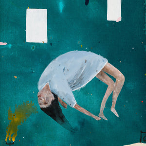 Richard Lewer, Demonic Possesion , 2025, acrylic on linen, 104 x 84 cm