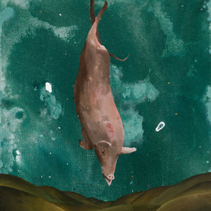 Richard Lewer, Demonic Swine, 2025, acrylic on linen, 104 x 84 cm