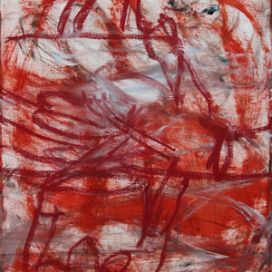 Georgia Spain, House (Time), 2025, oil and oil stick on linen, 41 x 35.5 cm