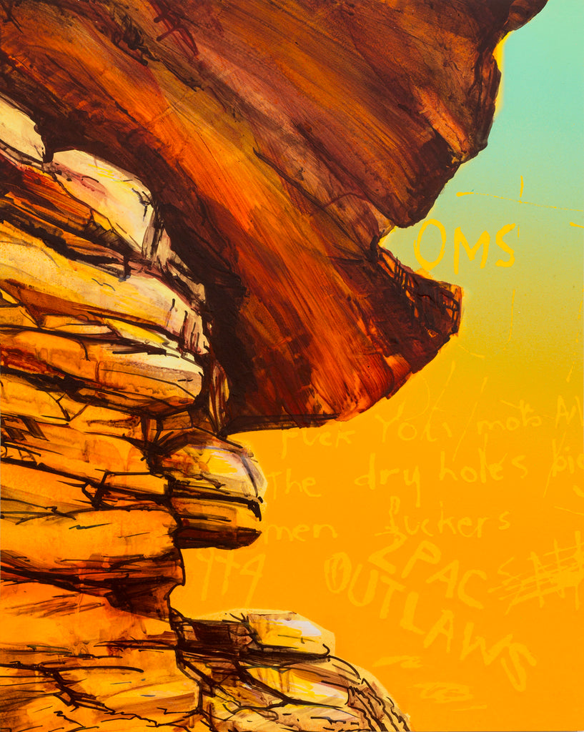 James Dodd 'Overhang Rocks Study' Original Artwork
