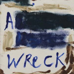 Georgia Spain, A Wreck, 2025, oil and oil stick on linen, 46 x 41 cm
