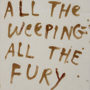 Georgia Spain, All The Weeping All The Fury, 2025, oil and oil stick on linen, 46 x 41 cm