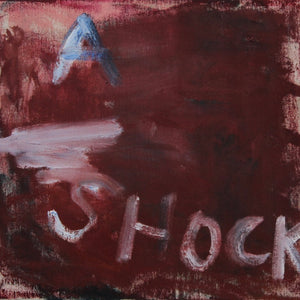 Georgia Spain, A Shock, 2025, oil and oil stick on cotton, 31 x 35.5 cm