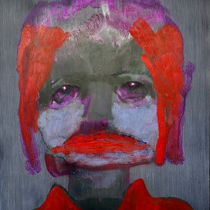 Sally Bourke, Better Days, 2024, oil and acrylic on aluminium, 60 x 50 cm