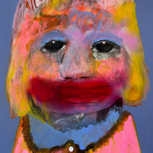 Sally Bourke, Untitled 2, 2026, acrylic on ampersand (framed), 61 x 46 cm
