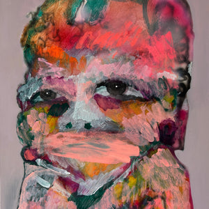 Sally Bourke, Untitled 3, 2026, acrylic on ampersand (framed), 61 x 46 cm