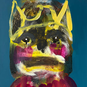 Sally Bourke, Untitled 8, 2026, acrylic on aluminium (framed), 30 x 25 cm