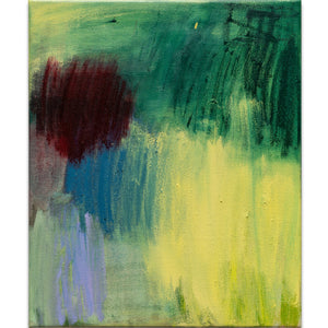 Bridie Gillman, Dusting feathers, 2026, oil on linen, 61 x 51 cm