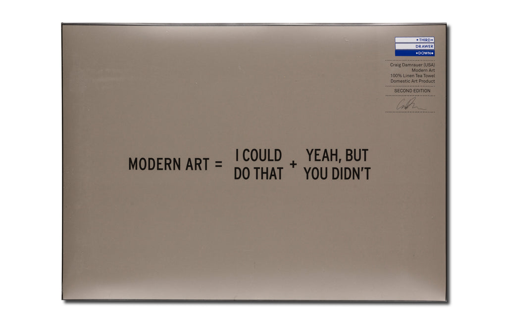 Craig Damrauer 'Modern Art' Tea Towel