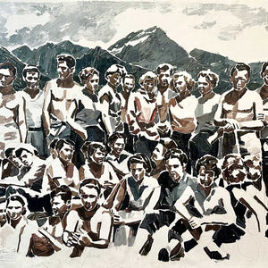 Clara Adolphs, Mountain Pass, 2023, oil on linen, 182 x 242 cm
