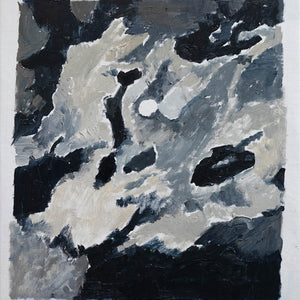 Clara Adolphs, August Moon I, 2025, oil on linen, 53 x 48 cm
