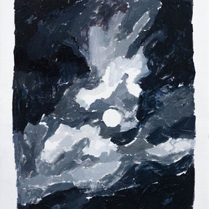 Clara Adolphs, February Moon, 2025, oil on linen, 52 x 44 cm