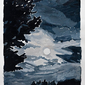 Clara Adolphs, Moon Path (June), 2025, oil on linen, 65.5 x 50 cm