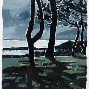 Clara Adolphs, Sea Trees (Shadow) I, 2025, oil on linen, 64.5 x 73 cm
