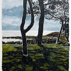 Clara Adolphs, Sea Trees (Shadow) II, 2025, oil on linen, 226 x 198 cm