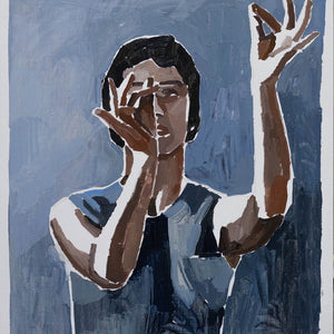 Clara Adolphs, Shadow Hands I, 2025, oil on linen, 66 x 55 cm