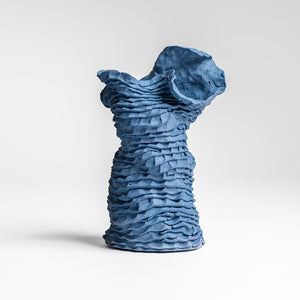 Sam Gold, Devotions to the blaze, 2024, stoneware and cobalt, 23 x 17 cm
