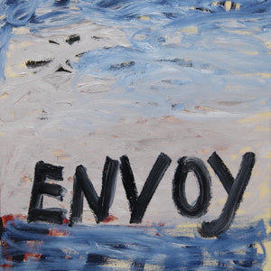 Georgia Spain, Envoy, 2025, oil and oil stick on linen, 41 x 35.5 cm