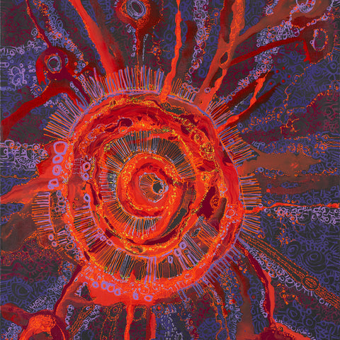 Zaachariaha Fielding, Untitled (313-25AS), 2025, acrylic on linen, 200 x 150 cm
