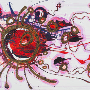 Zaachariaha Fielding, Untitled (321-25AS), 2025, acrylic on linen, 199 x 294 cm
