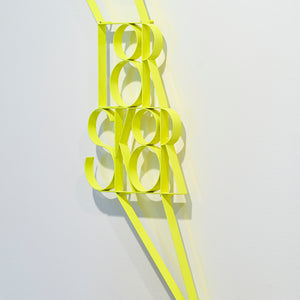 James Dodd, L8R SK8R, 2023, powder-coated aluminium, 120 x 48 cm irreg.