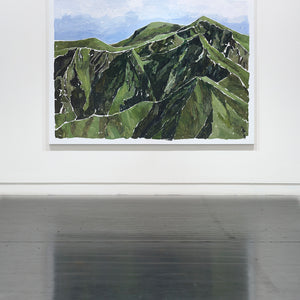 Clara Adolphs, Sleep Shadows (installation view), 2025, oil on linen, 172 x 236 cm