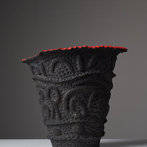 Josina Pumani, Untitled (479-25AS), 2025, hand-built stoneware and underglaze, 37 x 43 x 40 cm
