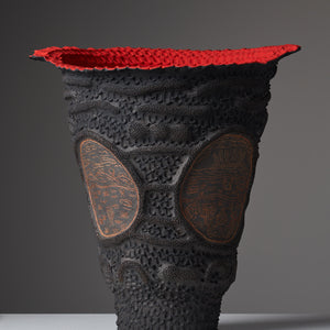 Josina Pumani, Untitled (715-25AS), 2025, hand-built stoneware and underglaze, 49.5 x 45 x 41 cm

