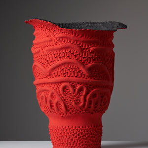Josina Pumani, Untitled (716-25AS), 2025, hand-built stoneware and underglaze, 50 x 40 x 39 cm
