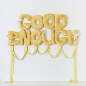 Kate Mitchell, Running Repairs on Good Enough, 2025, velvet, silk, stuffing, 60 x 140 x 5 cm irreg. 