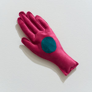 Kate Mitchell, Big Hag NRG (detail), 2025, velvet, silk, stuffing and thread, 24 x 10 x 3 cm ea. 
