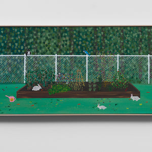 Marc Etherington, Kate's Garden, 2024, acrylic on canvas, 61.2 x 122 cm
