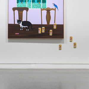 Marc Etherington's 'Coors can' at Hugo Michell Gallery, 2024.