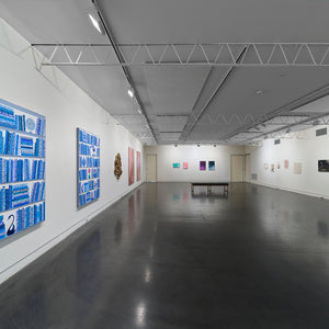 Lucas Grogan, Sam Gold, Bridie Gillman, James Dodd, Sera Waters, Richard Lewer in 'Summer in the Stockroom' at Hugo Michell Gallery, 2025.