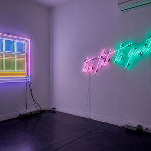 Jamie O'Connell and Min Wong in 'Neon' at Hugo Michell Gallery, 2026.
