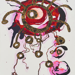 Zaachariaha Fielding, Untitled (3-25AS), 2025, acrylic and mixed media on Belgian linen, 153 x 122 cm