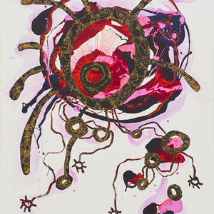 Zaachariaha Fielding, Untitled (1-25AS), 2025, acrylic and mixed media on Belgian linen, 153 x 122 cm