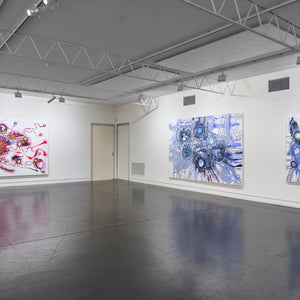 Zaachariaha Fielding's ‘Ngangkali (Night Sky)’ at Hugo Michell Gallery, 2025.