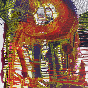 Zaachariaha Fielding, Untitled (289-24AS), 2024, acrylic on canvas, 198 x 152 cm