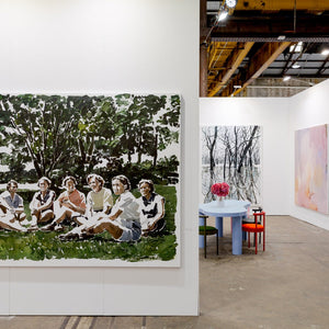 Clara Adolphs, Bridie Gillman, and design studio DANIEL EMMA for Hugo Michell Gallery at Sydney Contemporary Art Fair, Carriageworks, 2022. Photo by Document Photography