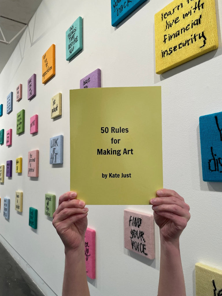 Kate Just's publication '50 Rules for Making Art', 2024.