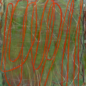 Ildiko Kovacs, Water poetry, 2026, oil stick and oil paint on plywood, 140 x 120 cm
